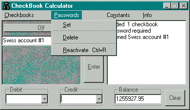 with password menu